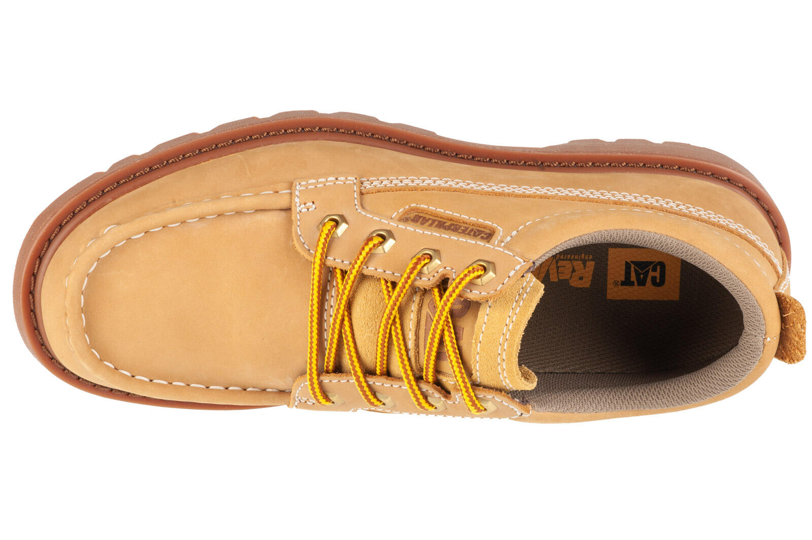 Chaussures Caterpillar Moc Toe Low beige 3/4