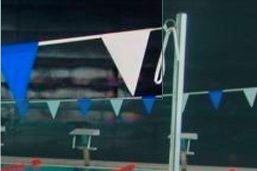 Zestaw wskaźników do pływania na plecach PVC 12,55 m 3/3