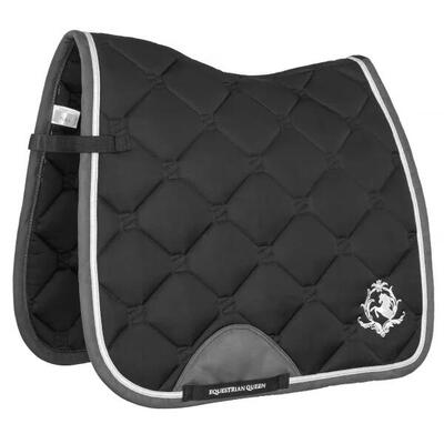 Sottosella per cavalli da completo EQUESTRIAN QUEEN Riga 24AW VS nero/marrone
