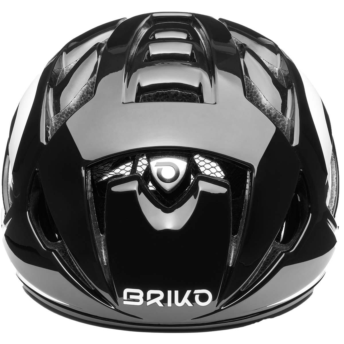 BRIKO Ventus 2.0 Fietshelm Fietshelm GLANZEND ZWART - WIT M 3/6