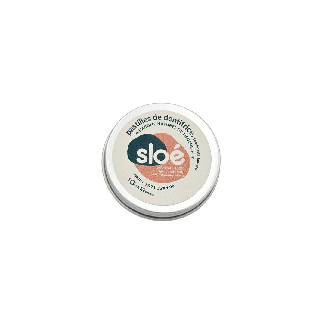 DENTIFRICE SOLIDE EN PASTILLES MENTHE : BOITE (60) ET SACHET RECHARGE (240) 3/5