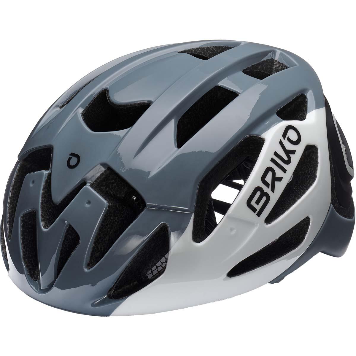 BRIKO briko casco grigio da uomo e donna in materiale sintetico da ciclismo e bici