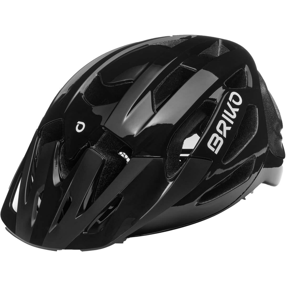 BRIKO briko casco nero da uomo e donna in materiale sintetico da ciclismo e bici