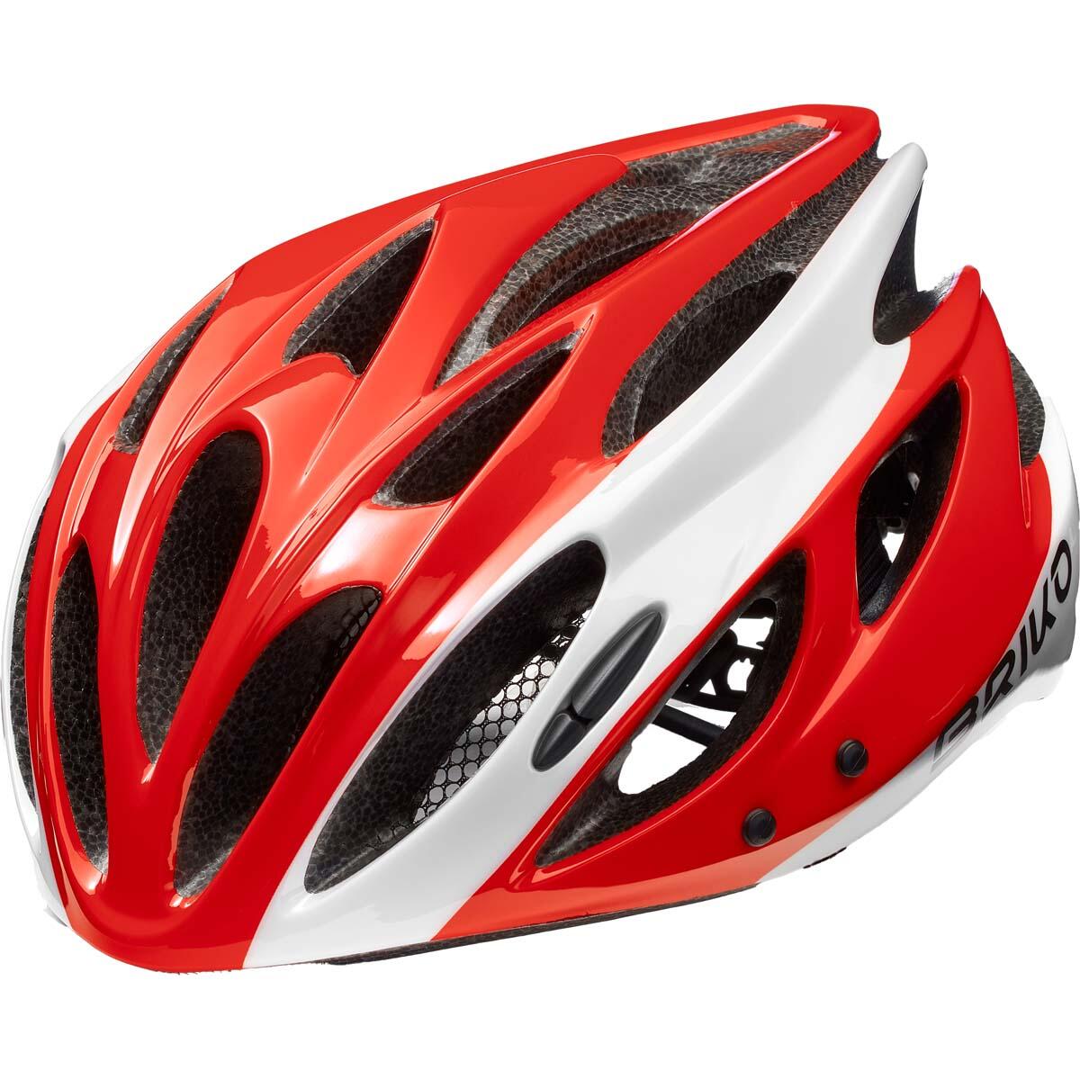 BRIKO briko casco rosso da uomo e donna in materiale sintetico da ciclismo e bici