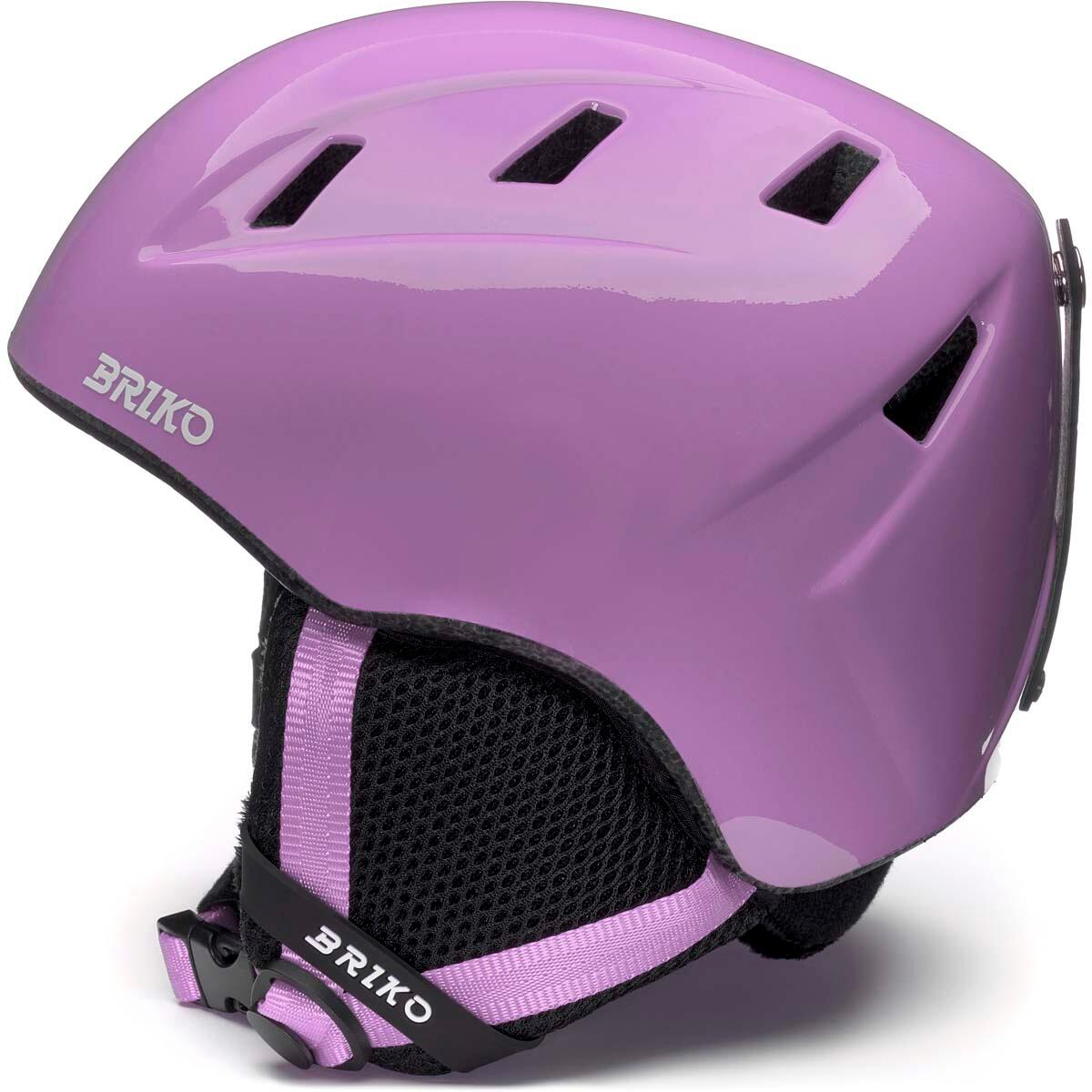 briko casco viola da bambino in  da sci, snowboard e sci 2/5