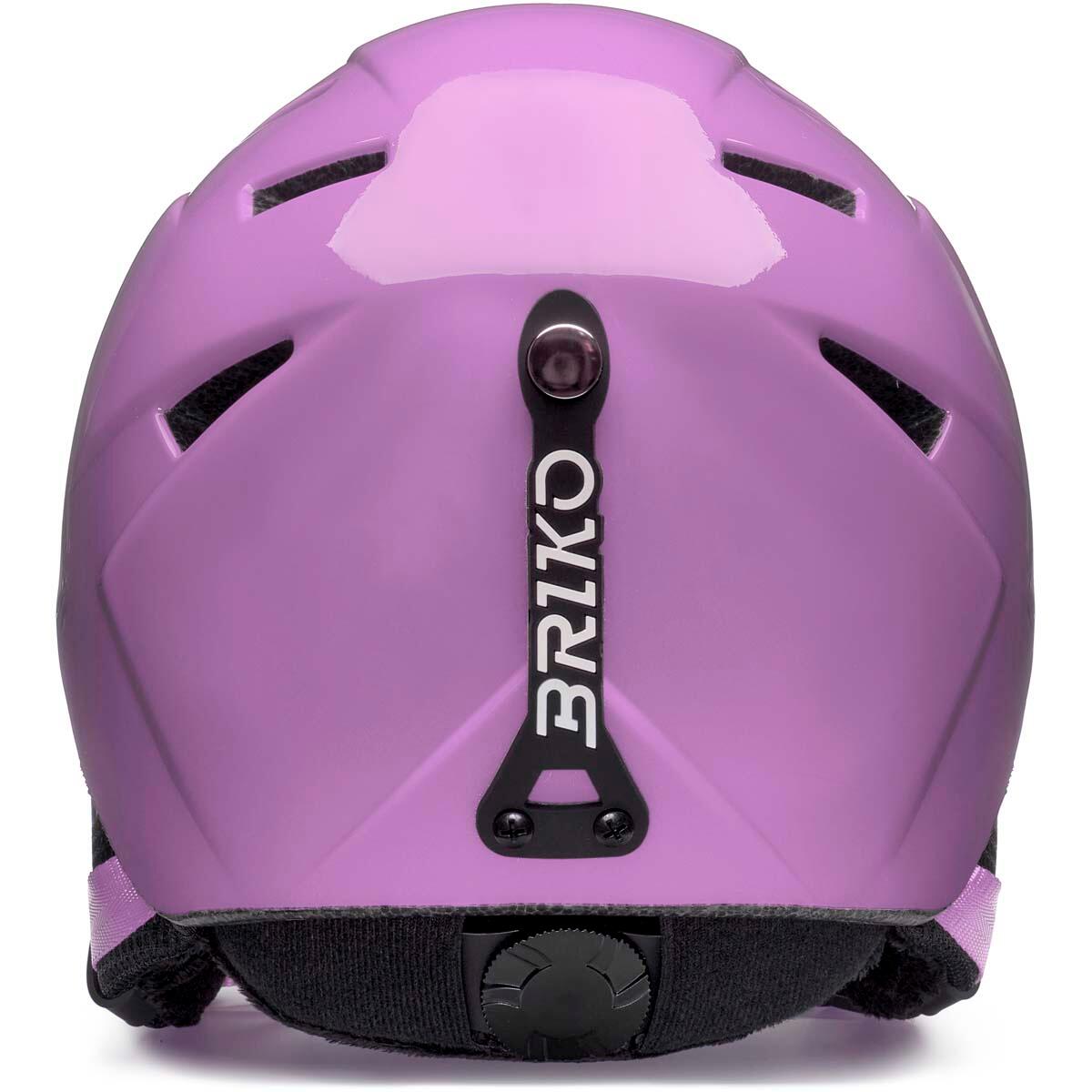 briko casco viola da bambino in  da sci, snowboard e sci 4/5