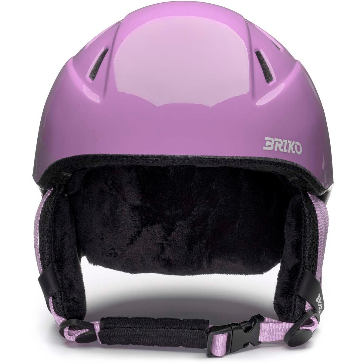 briko casco viola da bambino in  da sci, snowboard e sci 3/5