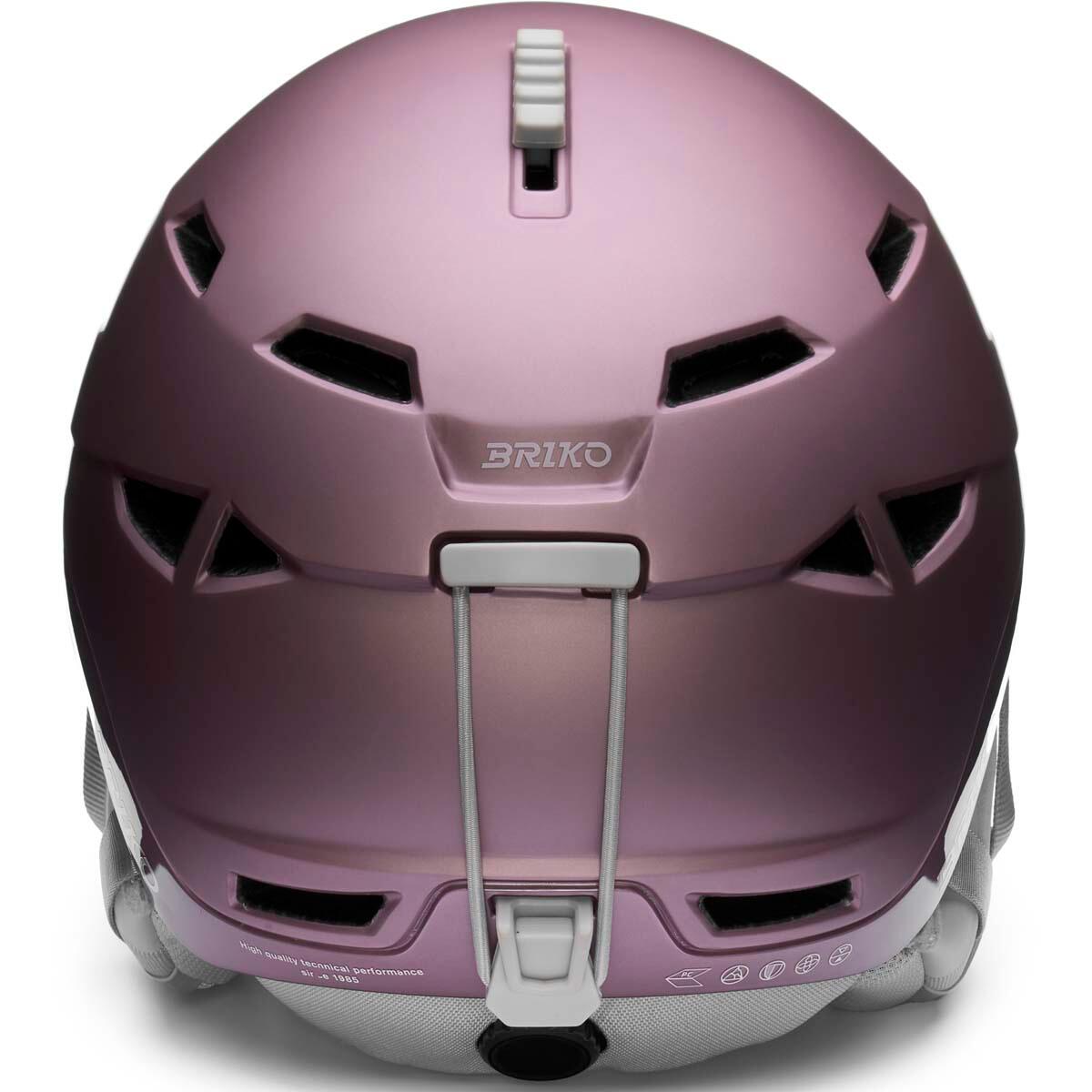 briko casco viola da donna in materiale sintetico da sci, snowboard e sci 4/5