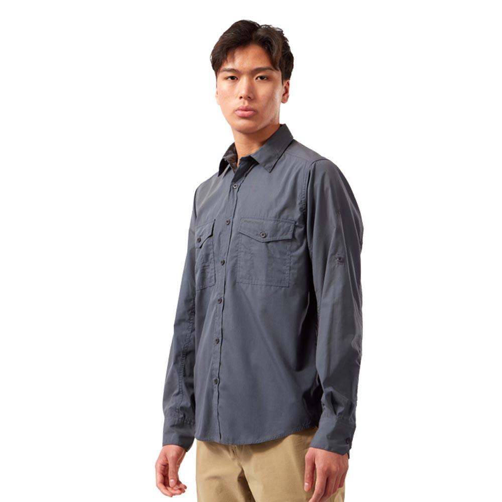 Craghoppers Kiwi Long-Sleeved Shirt Ombre Blue