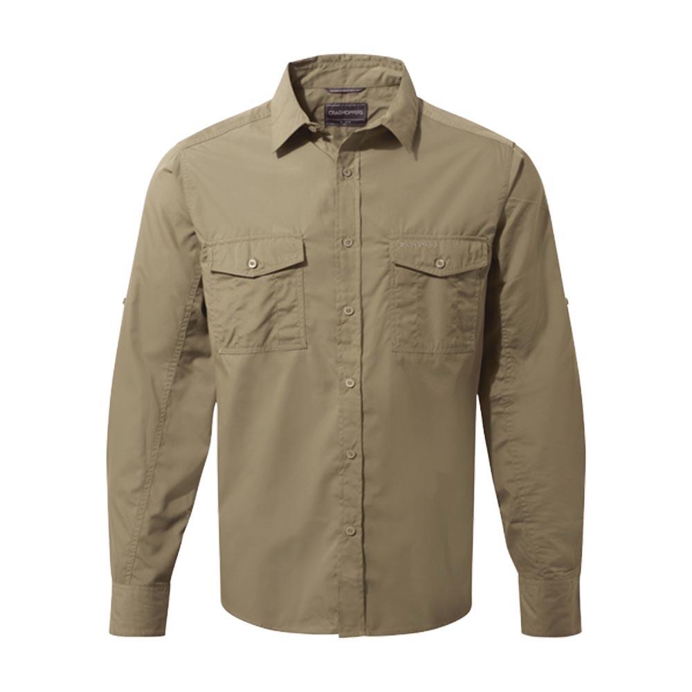 Craghoppers Kiwi Long-Sleeved Shirt Pebble