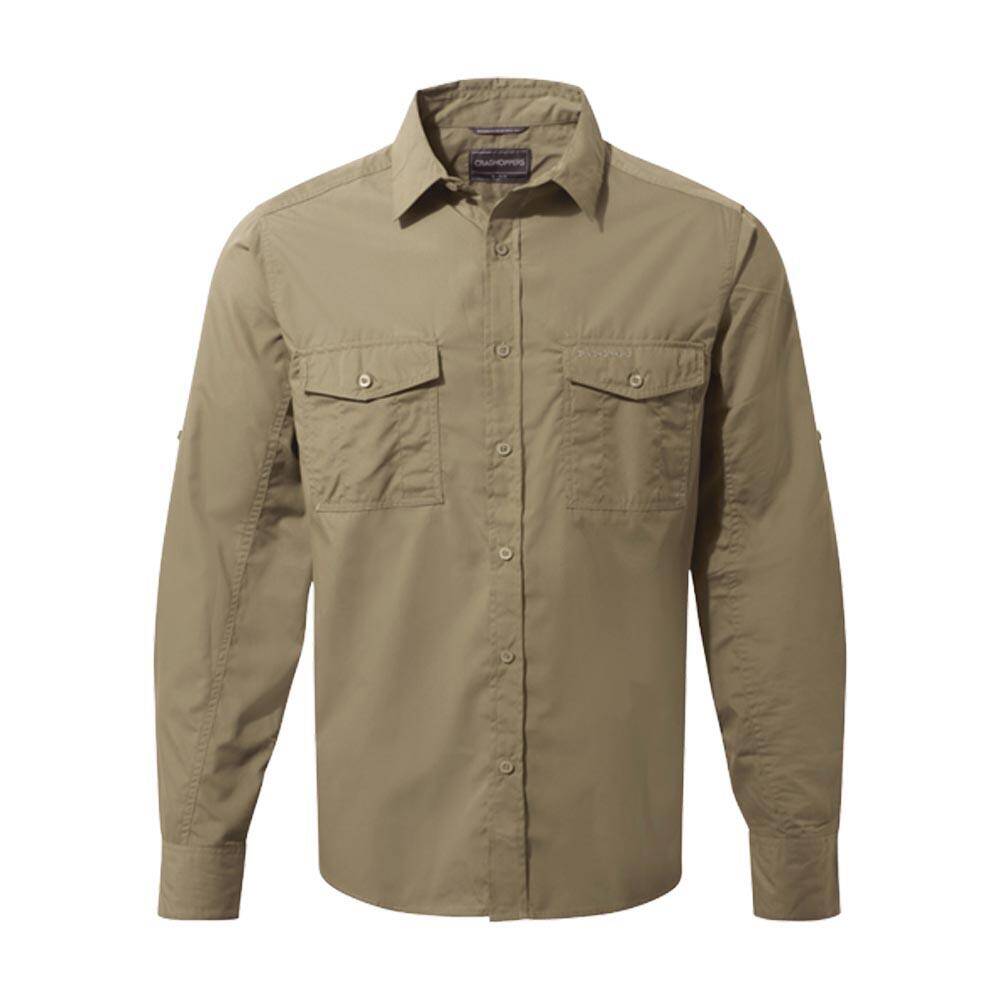 Craghoppers Kiwi Long-Sleeved Shirt Pebble