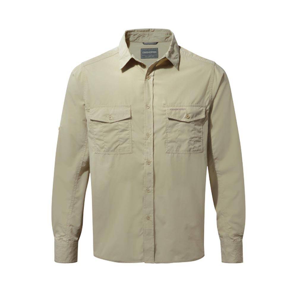 Craghoppers Kiwi Long-Sleeved Shirt Oatmeal -  1