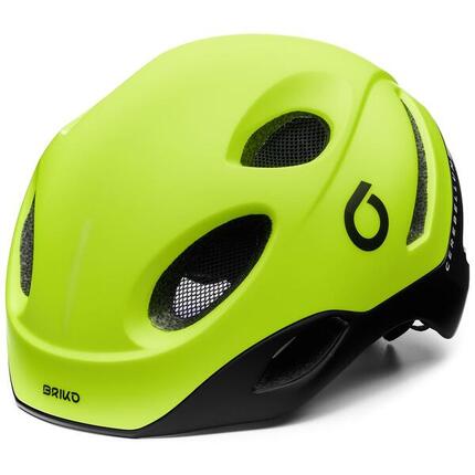 BRIKO Briko E - One Led Fietshelm LIMOEN FLUO - ZWART L