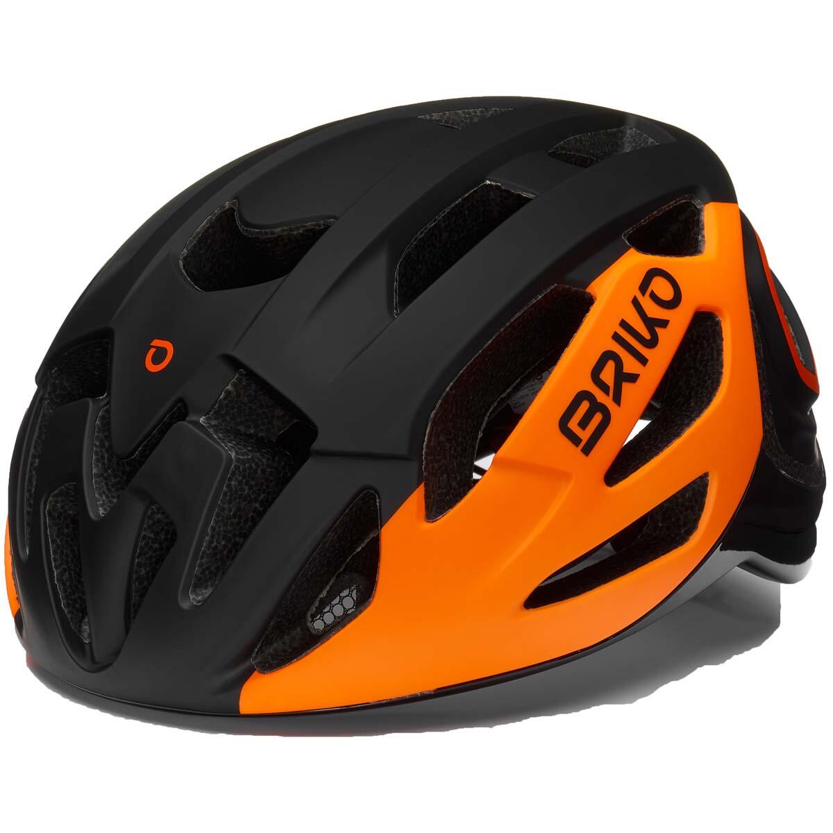 BRIKO briko casco nero da uomo e donna in materiale sintetico da ciclismo e bici