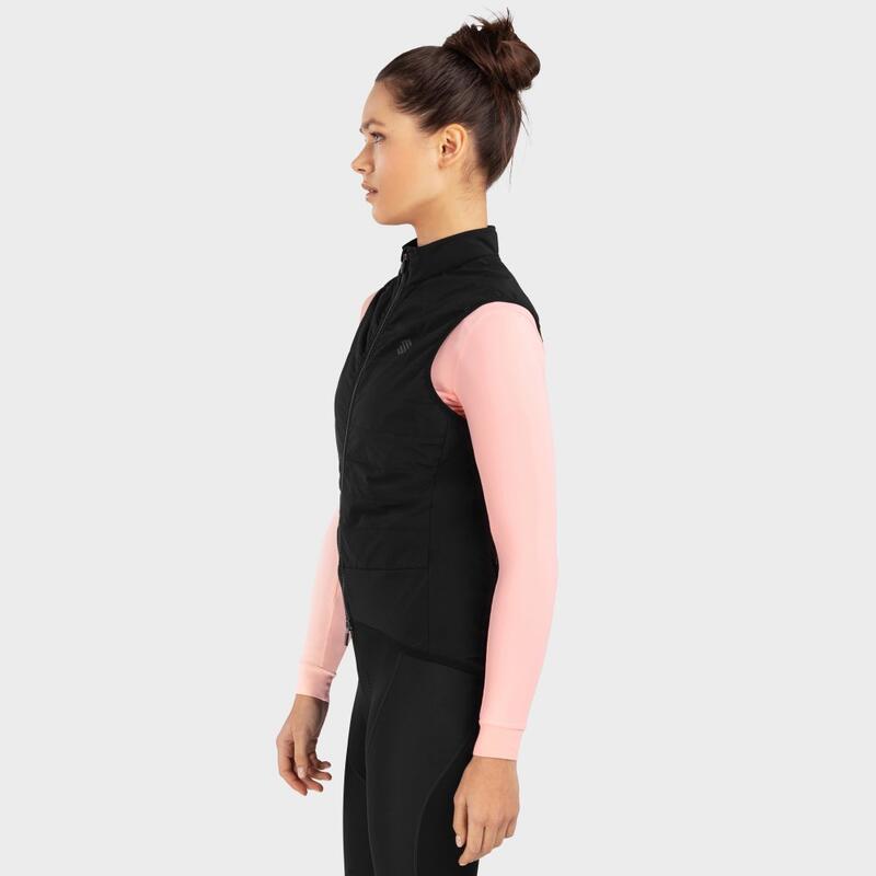 Dames Wielrennen thermisch fietsvest SRX Ultra Warm-W Siroko Zwart