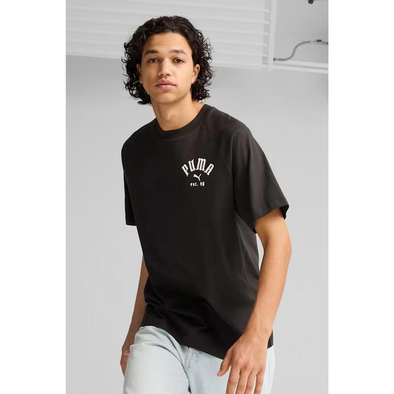 T-shirt Puma Model Classics Relaxed Graphic T Culoare Negru
