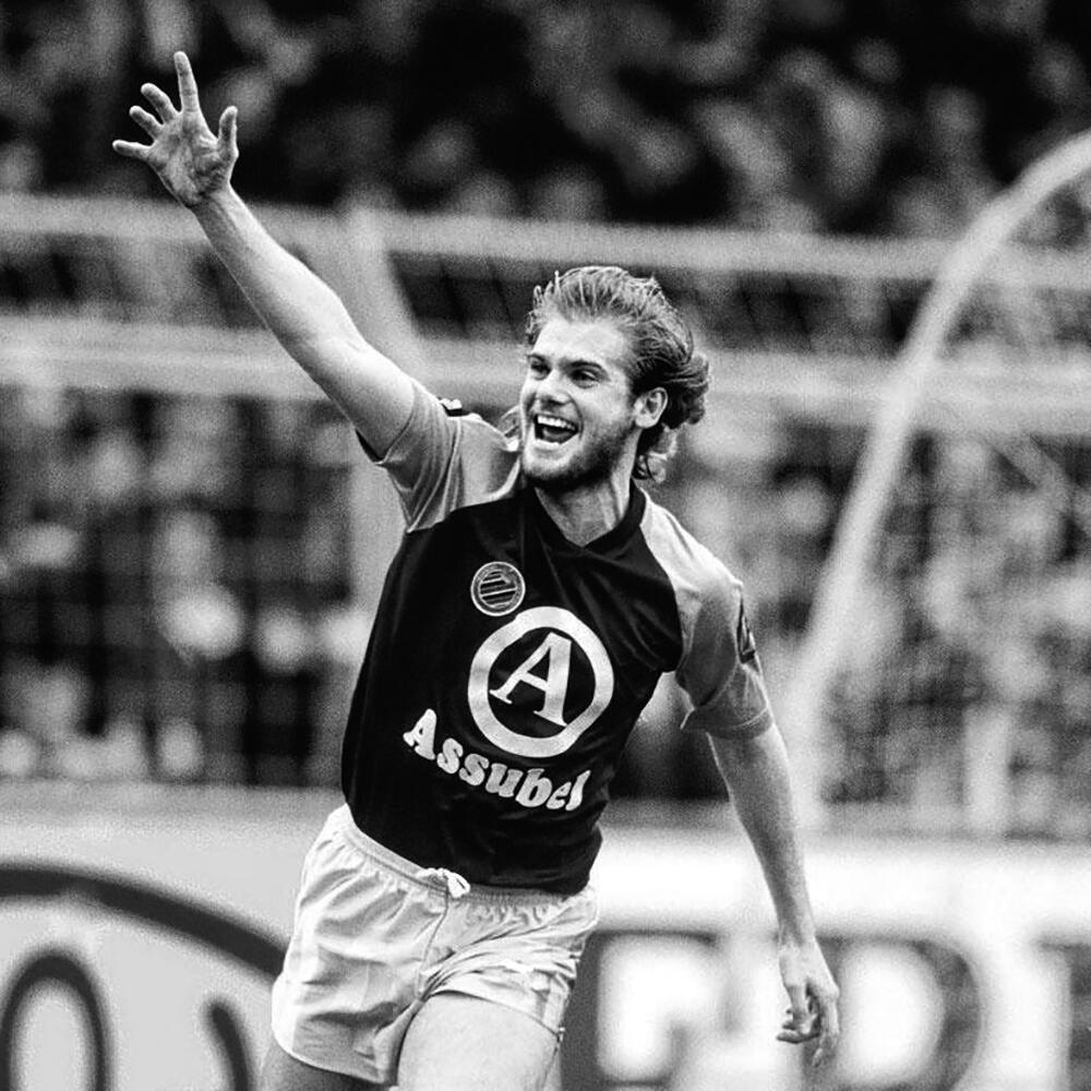 Retro Voetbalshirt - Heren - Club Brugge 1987 - 88 - Blauw 6/7