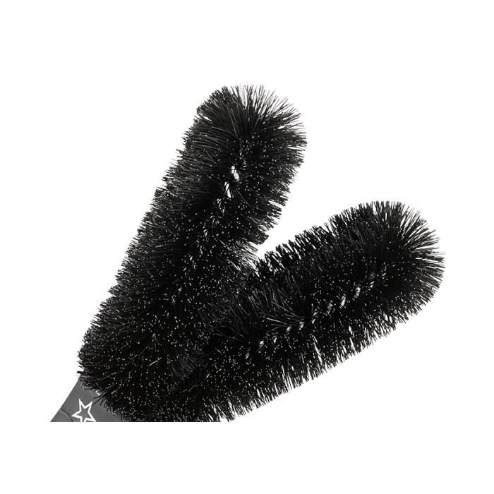 Juice Lubes Double Ender Cleaning Brush 2 Prong Bike Black JUICE LUBES Decathlon