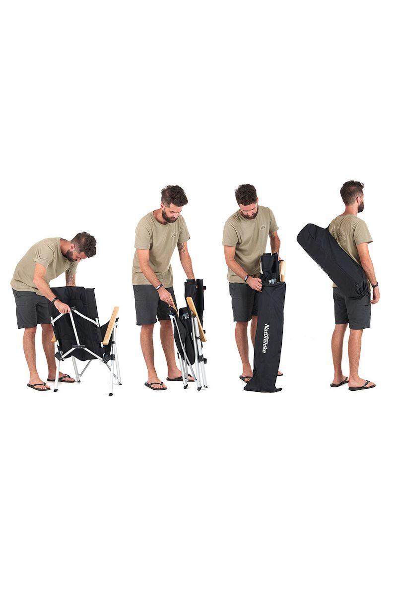Sedia Pieghevole Campeggio Naturehike Chair Nh17T003-Y Khaki 3/6