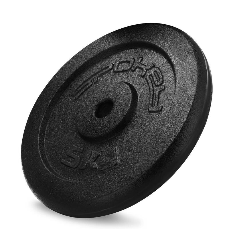 Talerz obciążenie żeliwne na sztangę Spokey Sinis 5 kg