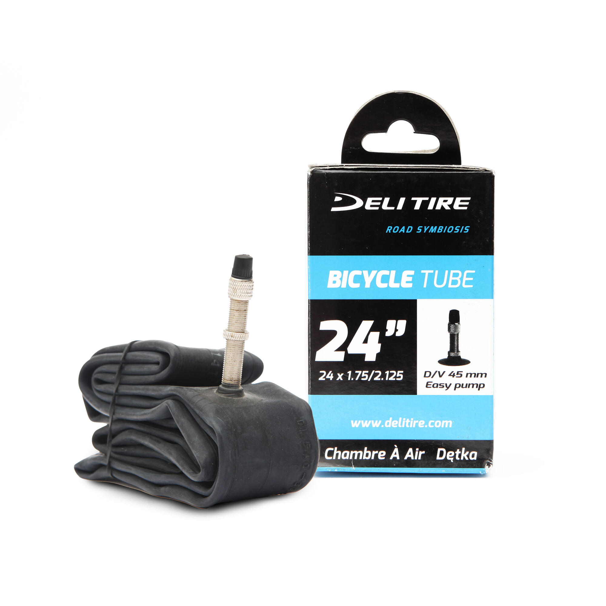 DELI TIRE Binnenband 24X1.75/2.125 DV 45MM BOX DELI
