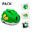 Crazy Safety pack-Casque Crocodile Vert pour enfants, sac à dos, sonnette, gants