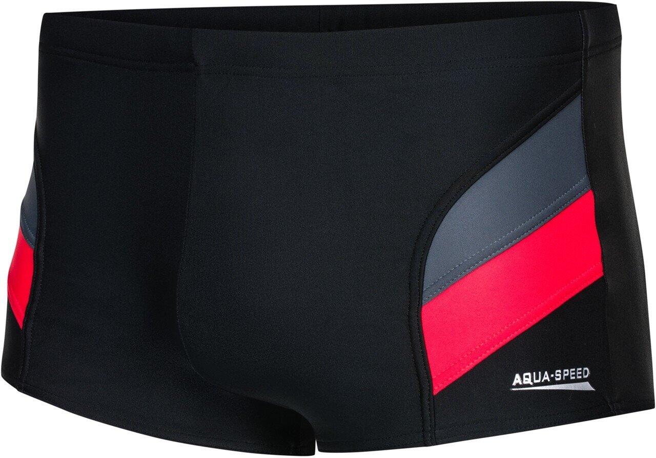AQUA SPEED Erwachsene Schwimmen Boxershorts - Aron, schwarz