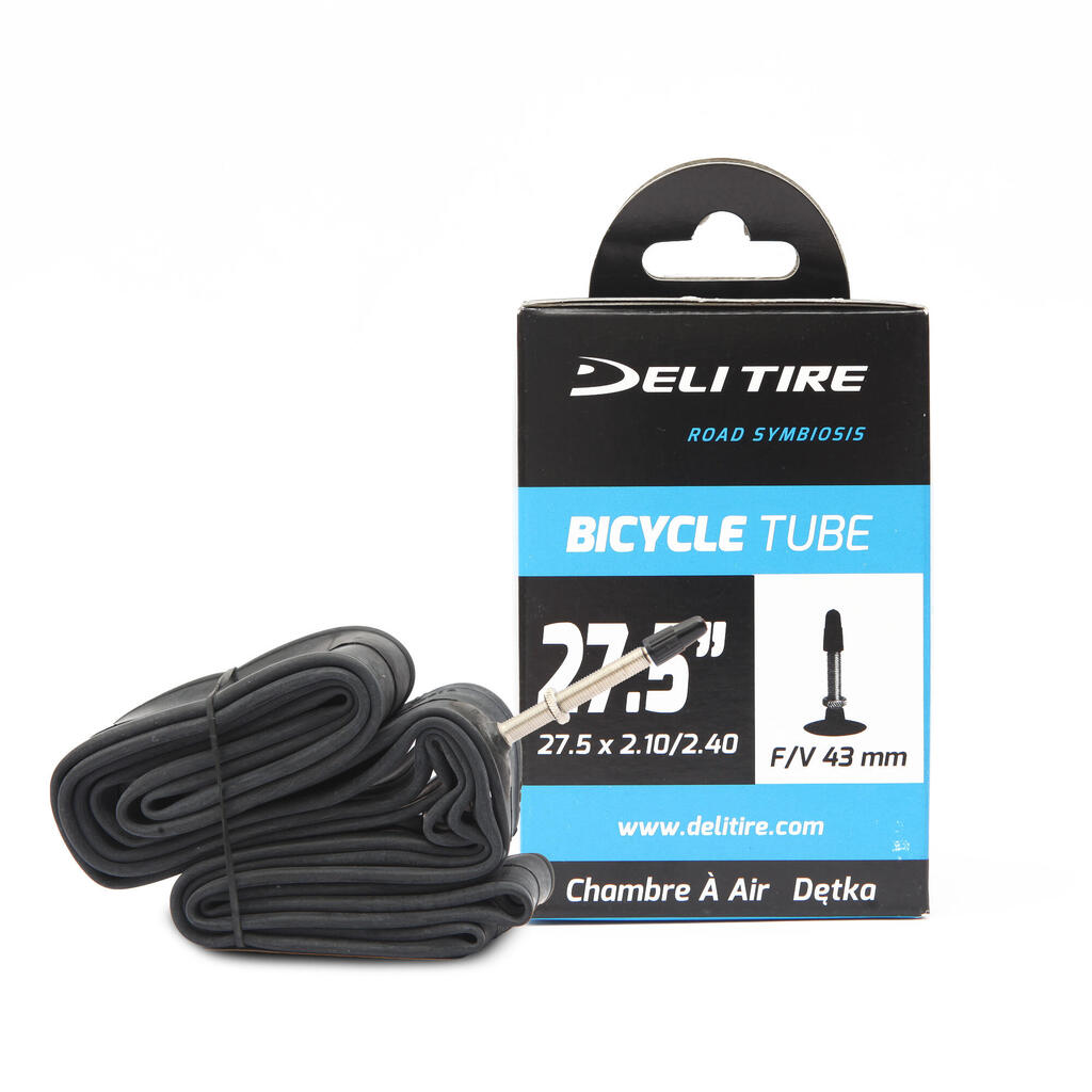 DELI 27.5×2.10/2.40 FV 43 mm inner tube (BOX)