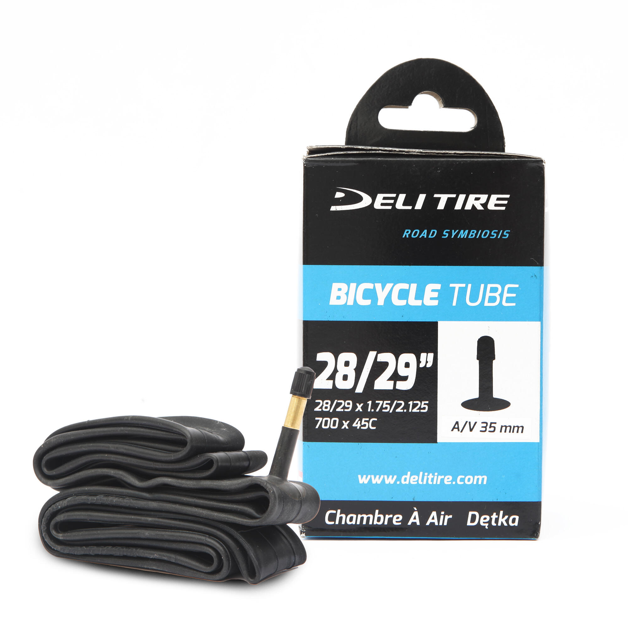 DELI TIRE Duše 28/29X1.75/2.125 AV BOX DELI