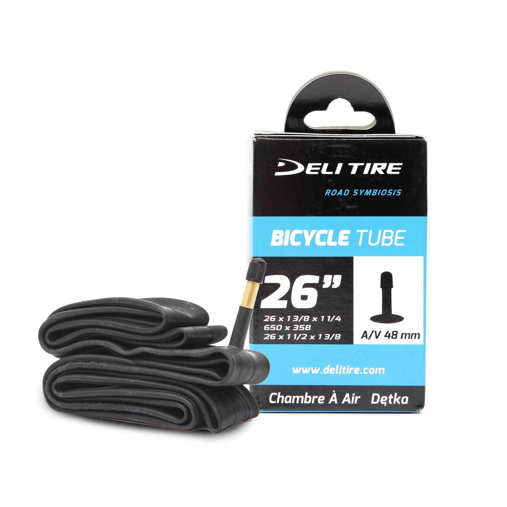 DELI TIRE Camera d'Aria 26X1-3/8X1-1/4 (650x35B) AV 48 BOX DELI