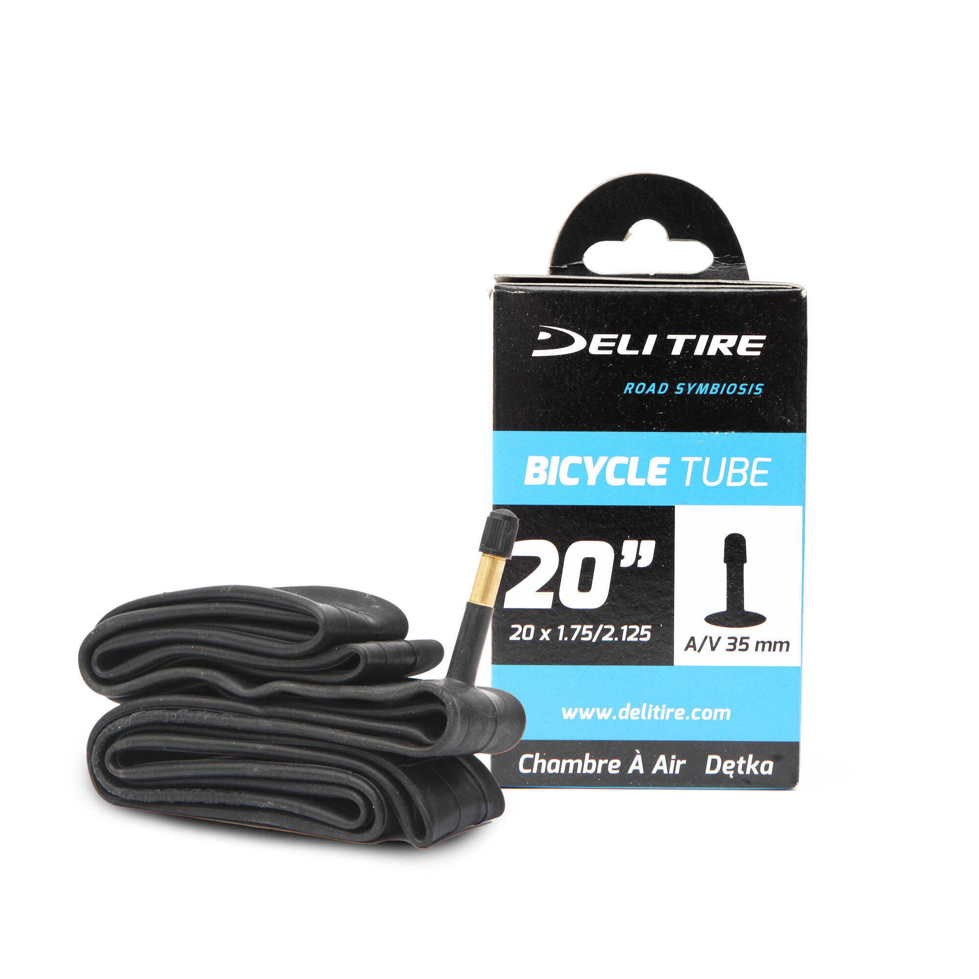 DELI TIRE Camera d'aria 20X1.75/2.125 AV BOX DELI