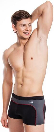 Short de bain AQUA-SPEED GRANT noir/gris 13/410