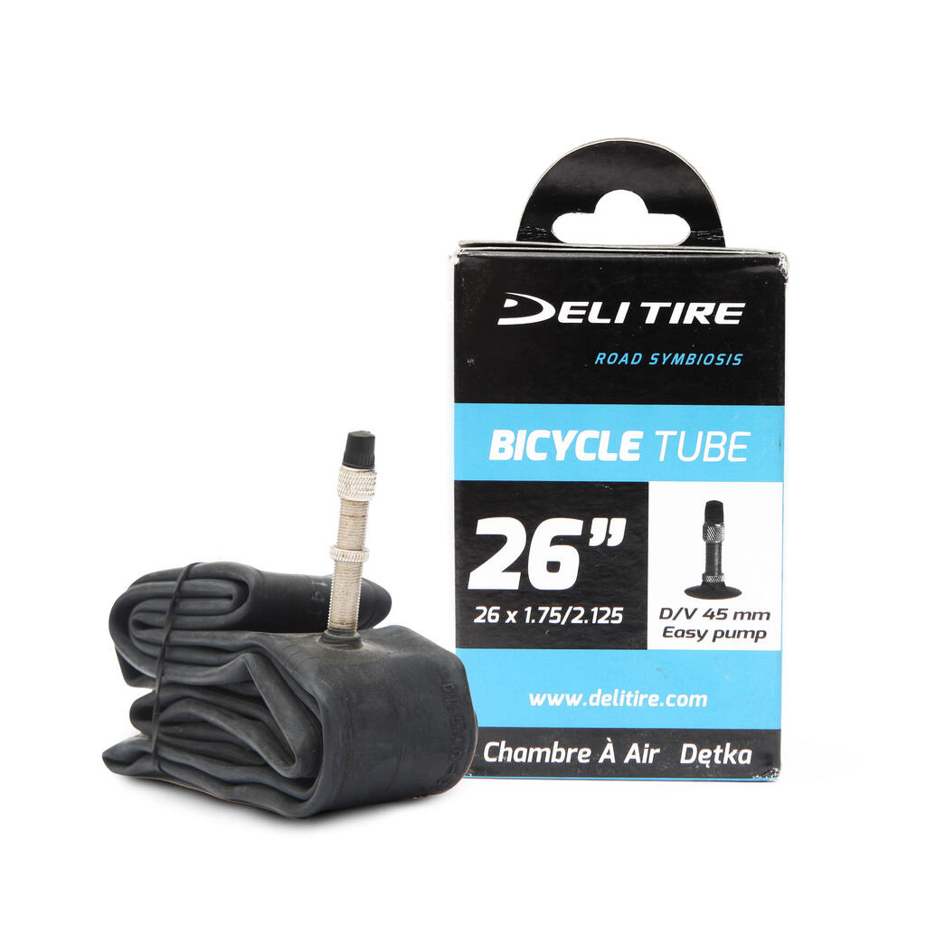 DELI 26×1.75/2.125 DV 45 mm inner tube (BOX)