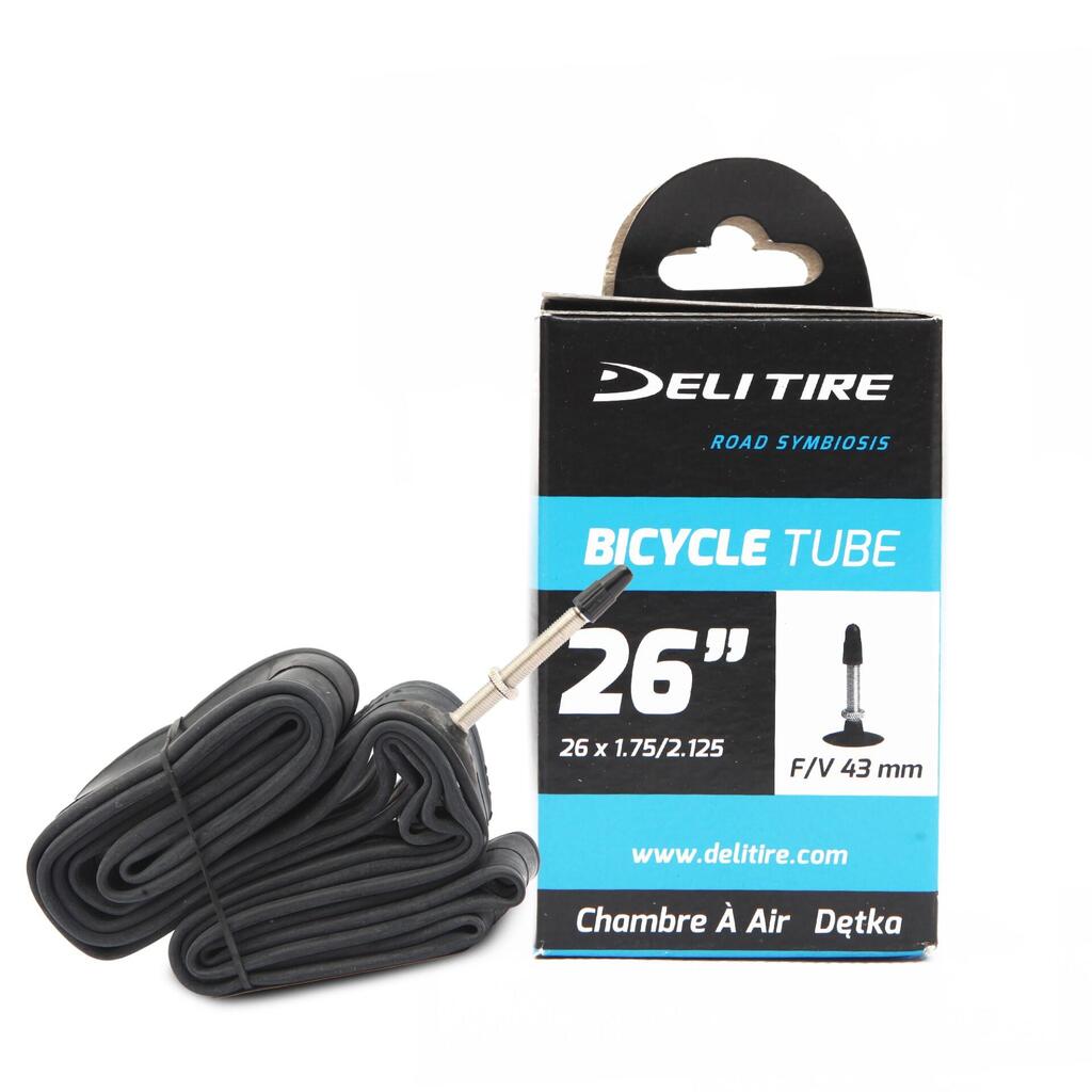 DELI 26×1.75/2.125 FV 43 mm inner tube (BOX)