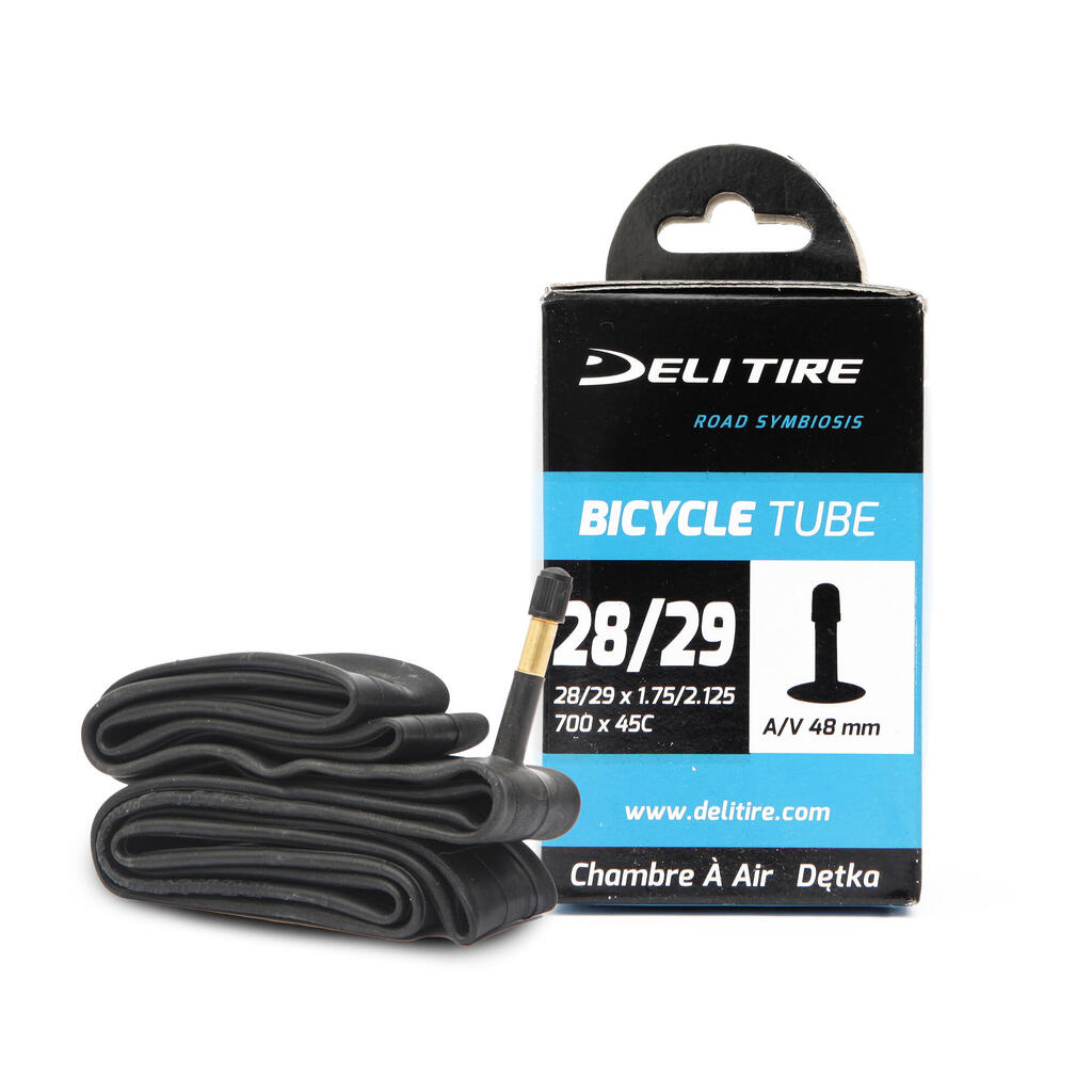 DELI 28/29×1.75/2.125 AV 48 mm inner tube (BOX)