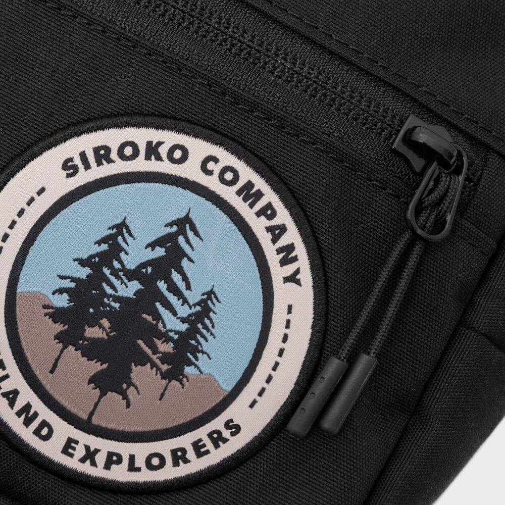 Herren und Damen Radsport Gravel-Lenkertasche Rainforest Siroko Schwarz 4/4