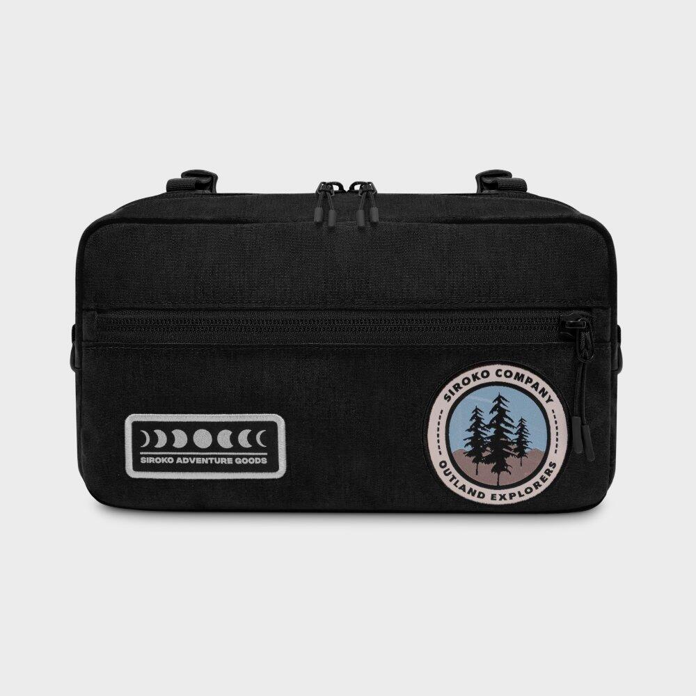 SIROKO Herren und Damen Radsport Gravel-Lenkertasche Rainforest Siroko Schwarz