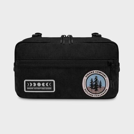 Herren und Damen Radsport Gravel-Lenkertasche Rainforest Siroko Schwarz