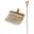 Fourche stable arrondie avec manche télescopique en aluminium