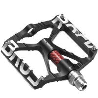 ROCKBROS Pedali per bicicletta in lega di alluminio Rockbros - Nero