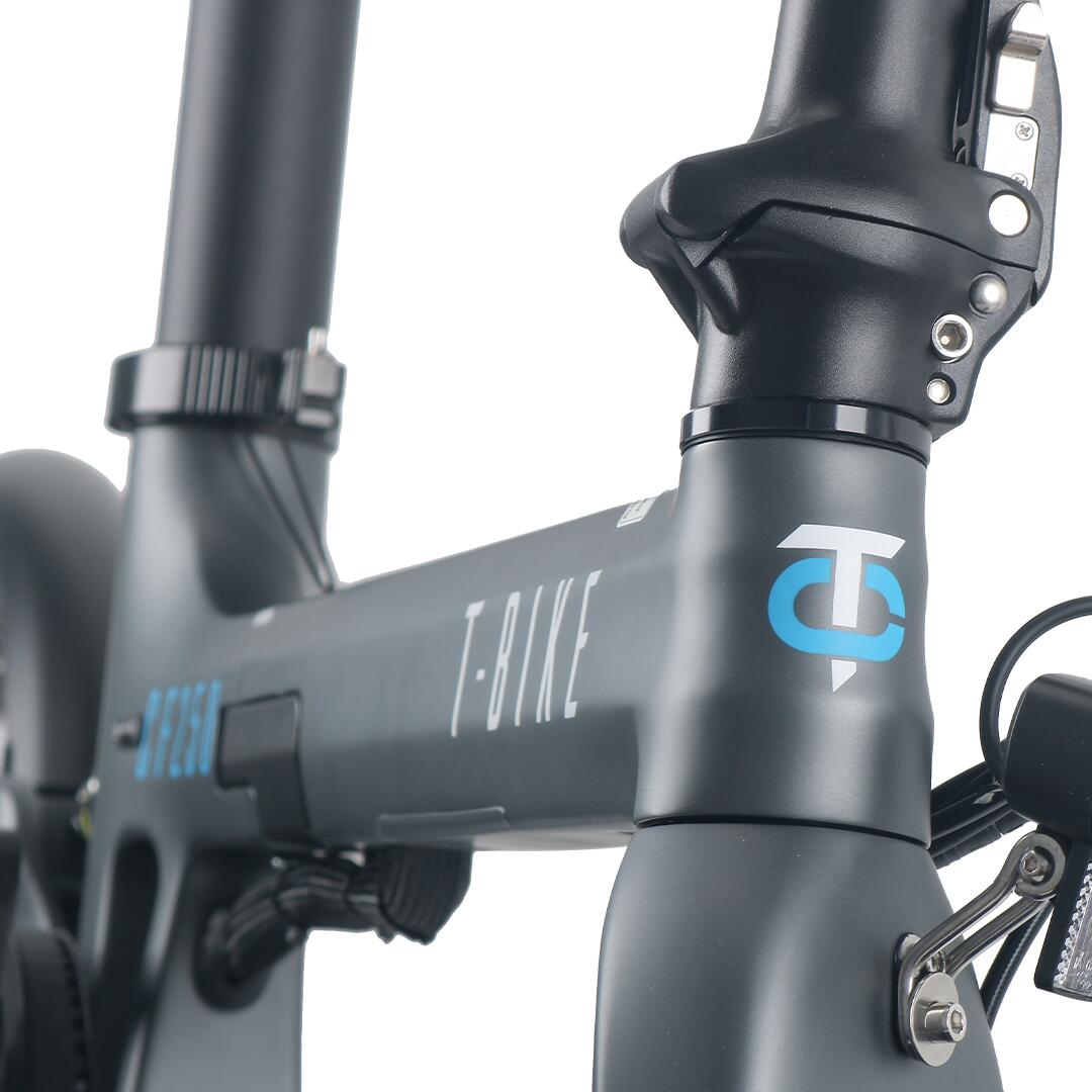 T-Bike CF250 – Folding Lightweight Electric Bike Carbon Fibre - Grey 3/7