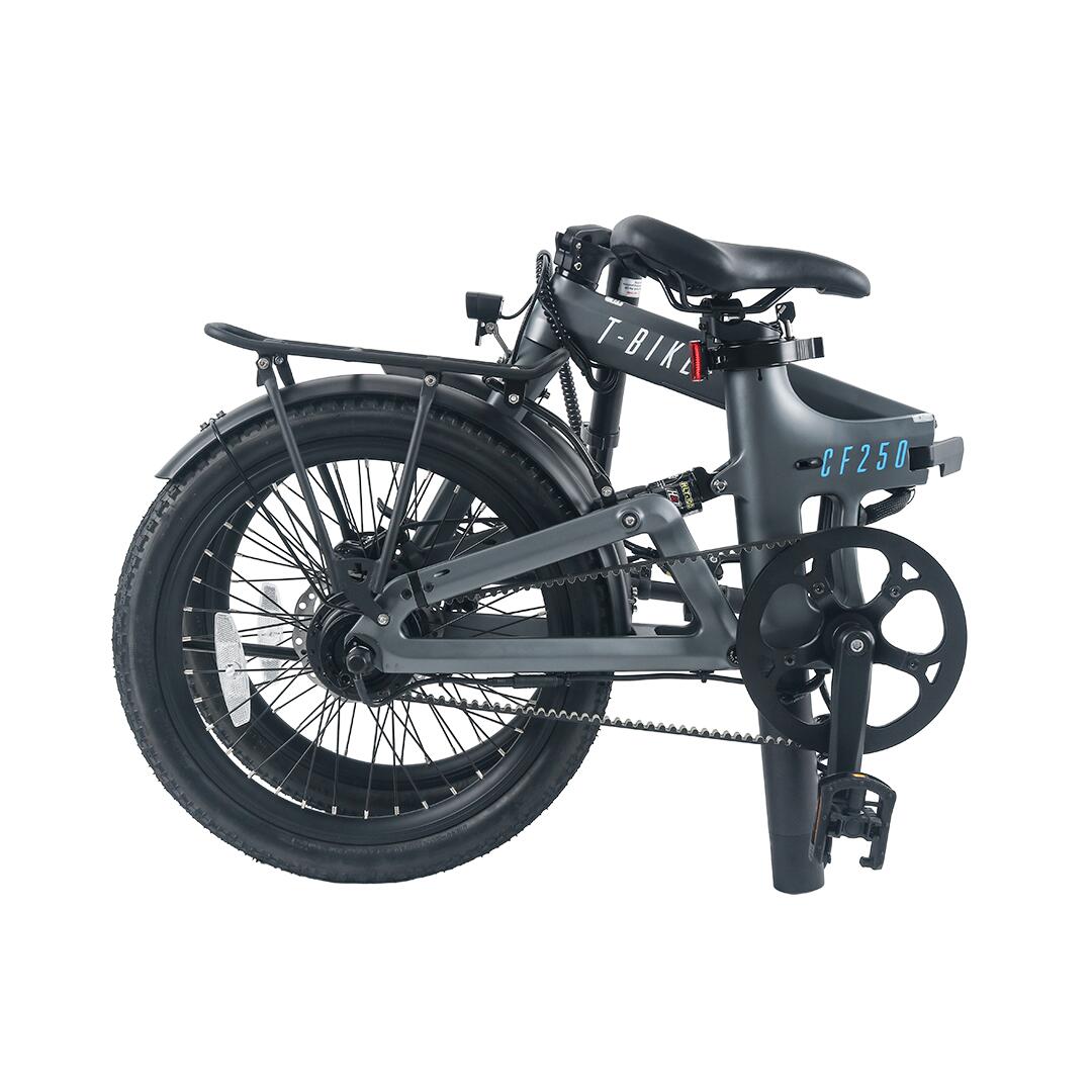 T-Bike CF250 – Folding Lightweight Electric Bike Carbon Fibre - Grey 5/7