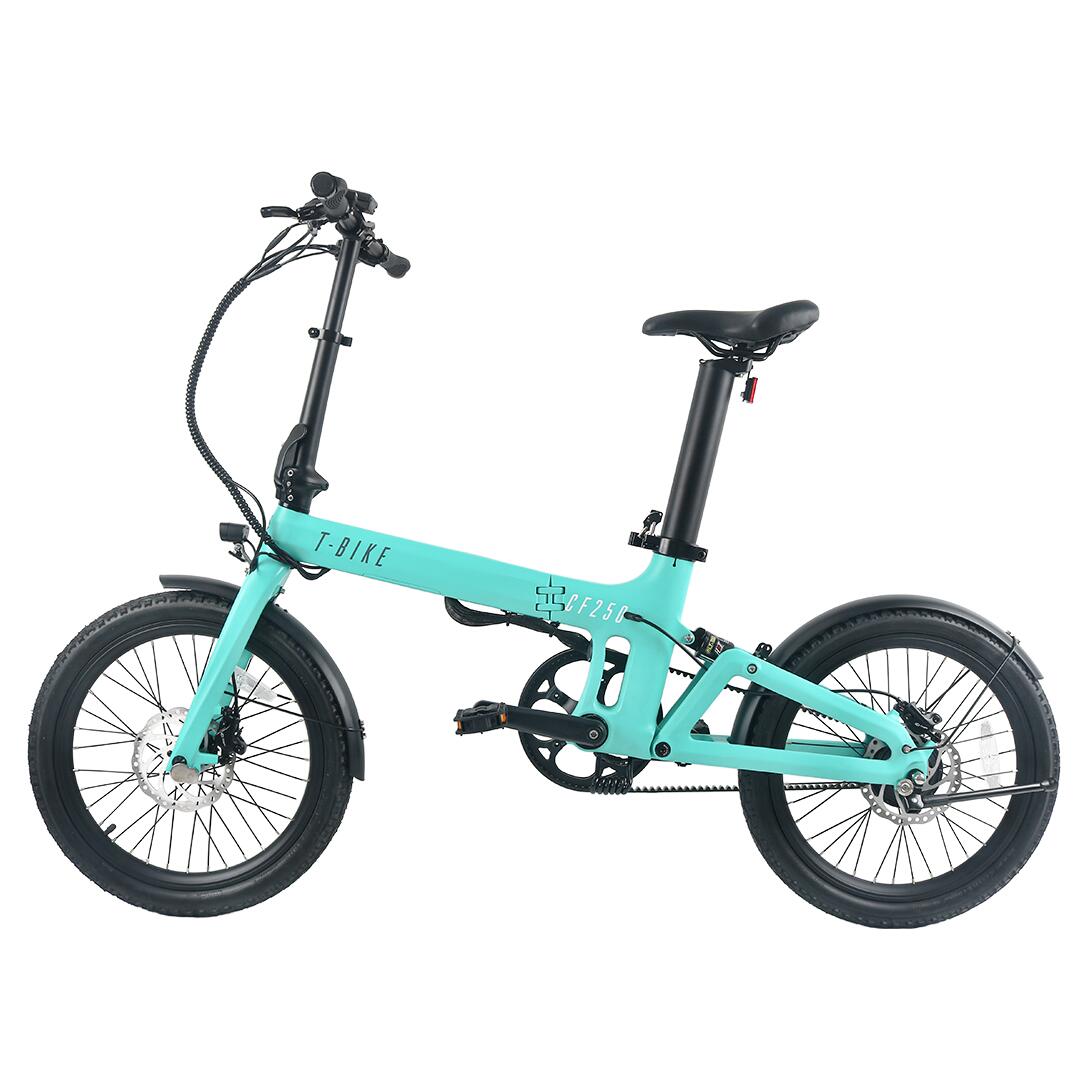 T-Bike CF250 – Opvouwbare elektrische fiets - Turquoise 5/5
