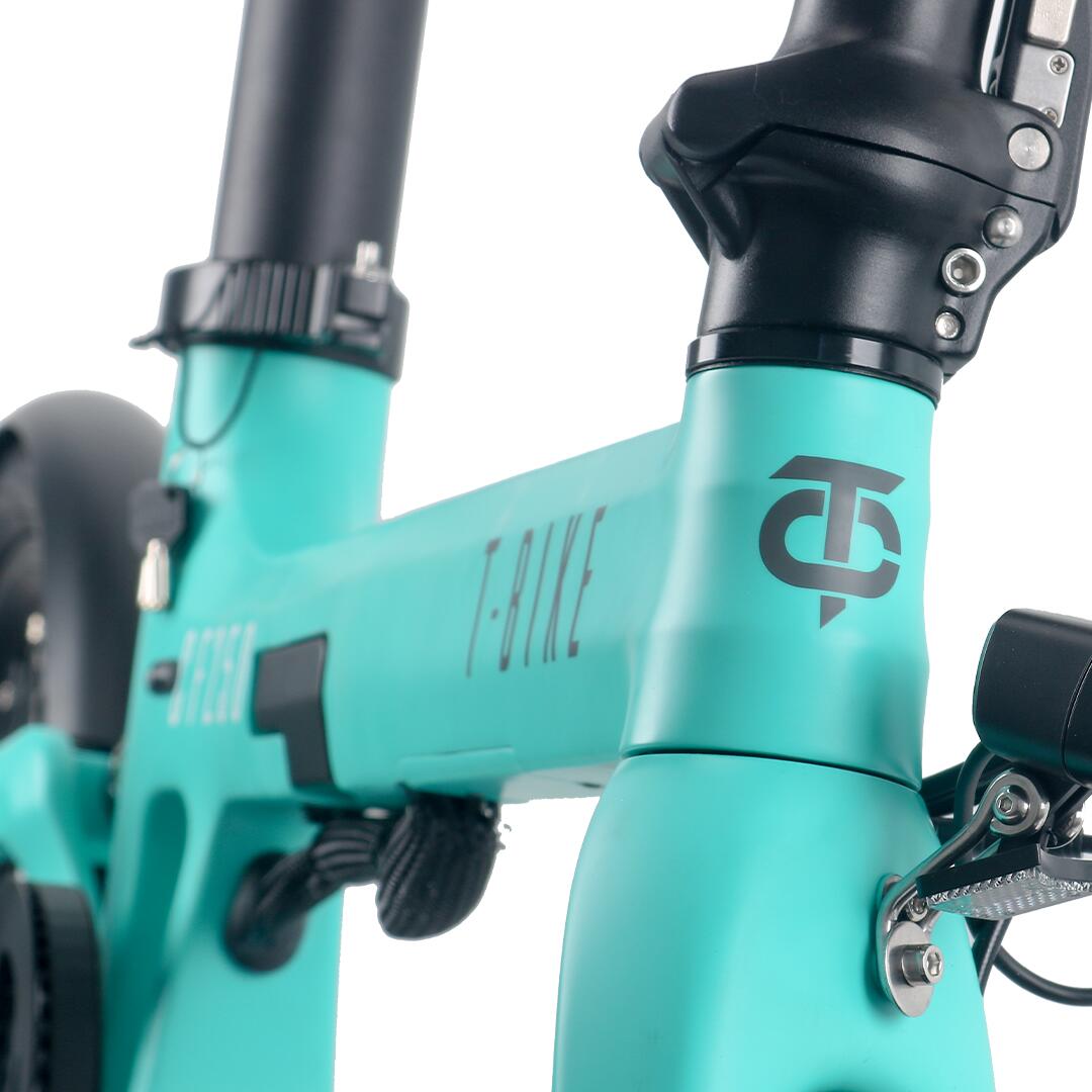 T-Bike CF250 – Opvouwbare elektrische fiets - Turquoise 3/5