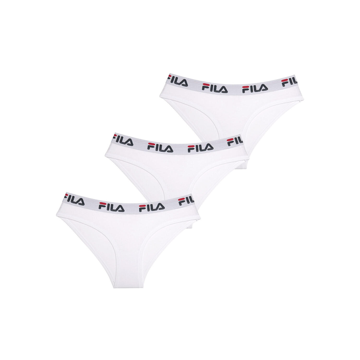 Fila - Lot De 3 Culottes Femme En Coton Fu6043 Couleur Blanche - Caleçon - Blanc - Xs   36 - Decathlon