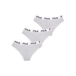 Lot de 3 culottes femme en coton FU6043 couleur grise