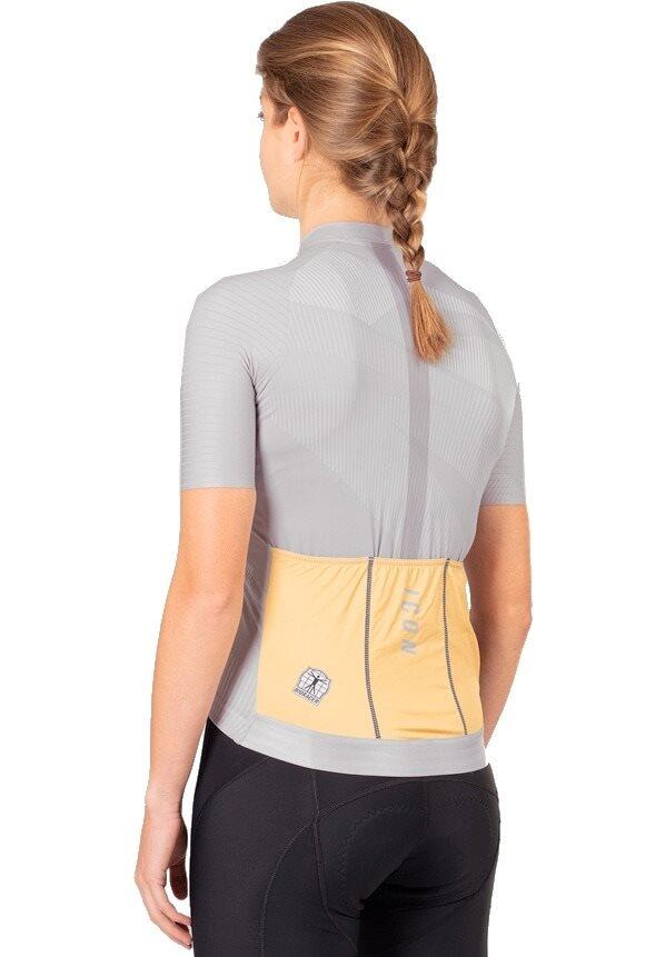 Maillot Cyclisme Manches Courtes Femme - Icon Gris 6/7
