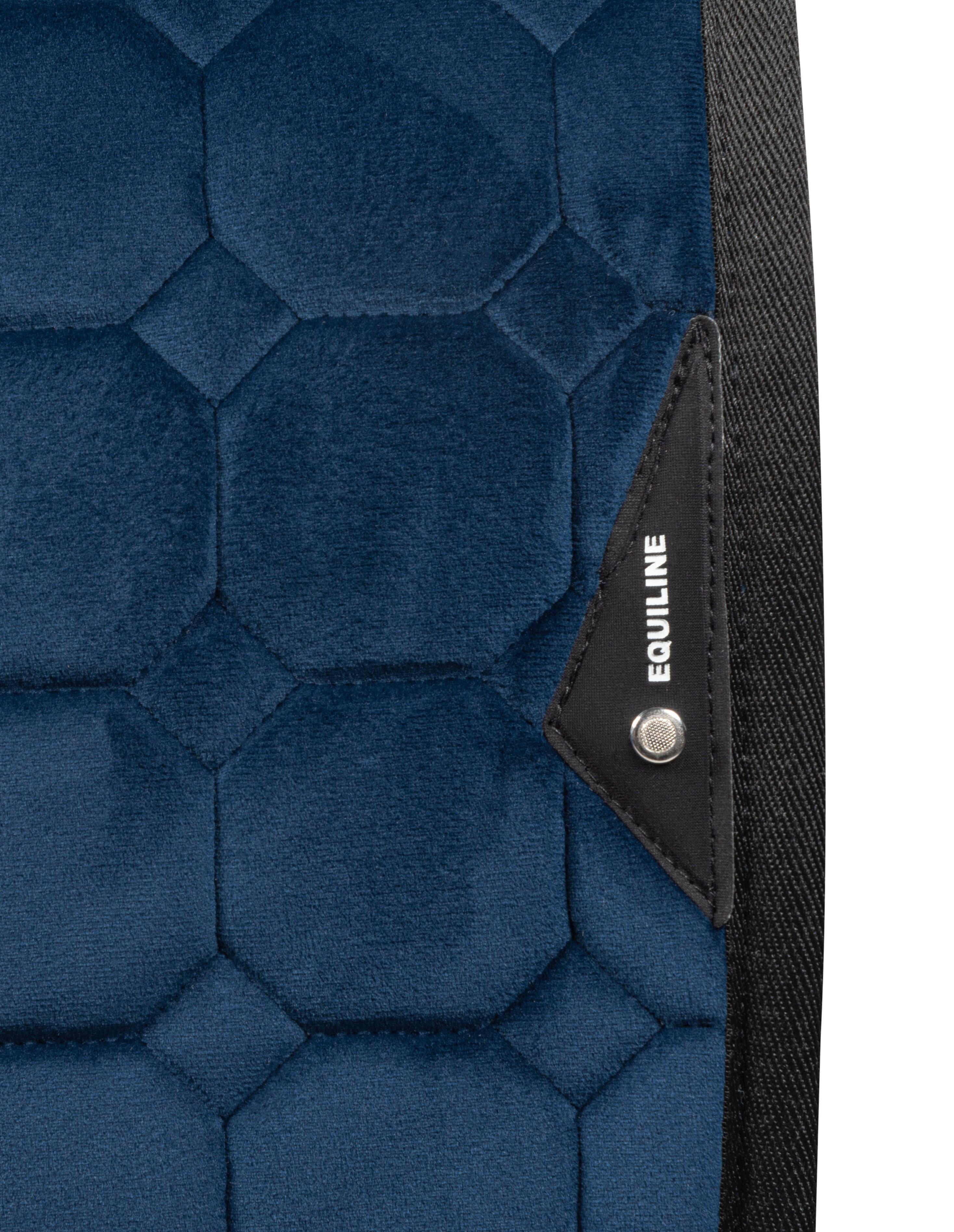 Tapis de selle Octagon Velours Garog Atlantique - EQUILINE 2/2