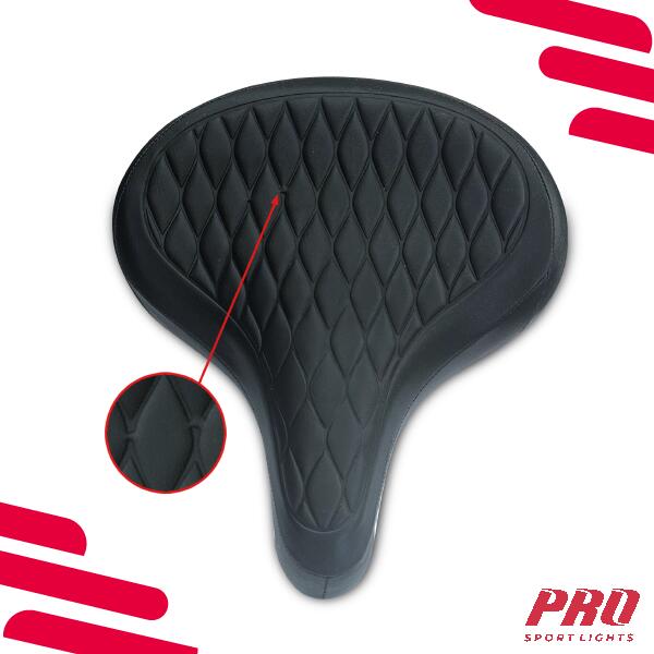 Selle de vélo Royal Cruiser - Noir - Rembourrage en mousse 2/7