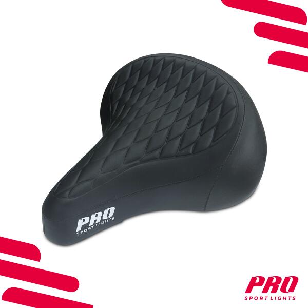 Selle de vélo Royal Cruiser - Noir - Rembourrage en mousse 6/7
